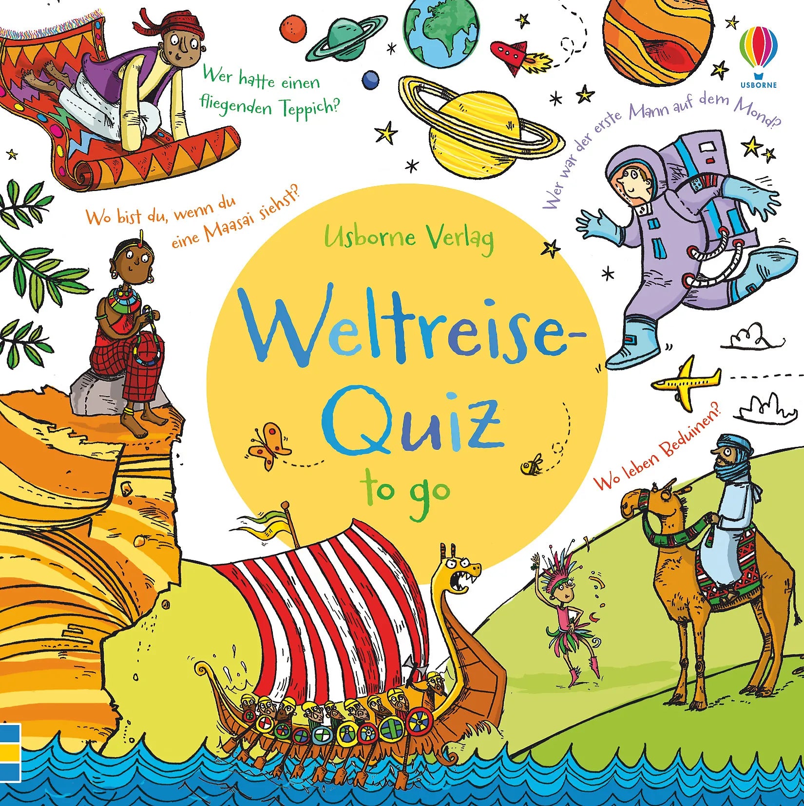 Buchcover von 'Weltreise-Quiz to go' - Taschenbuch von Simon Tudhope