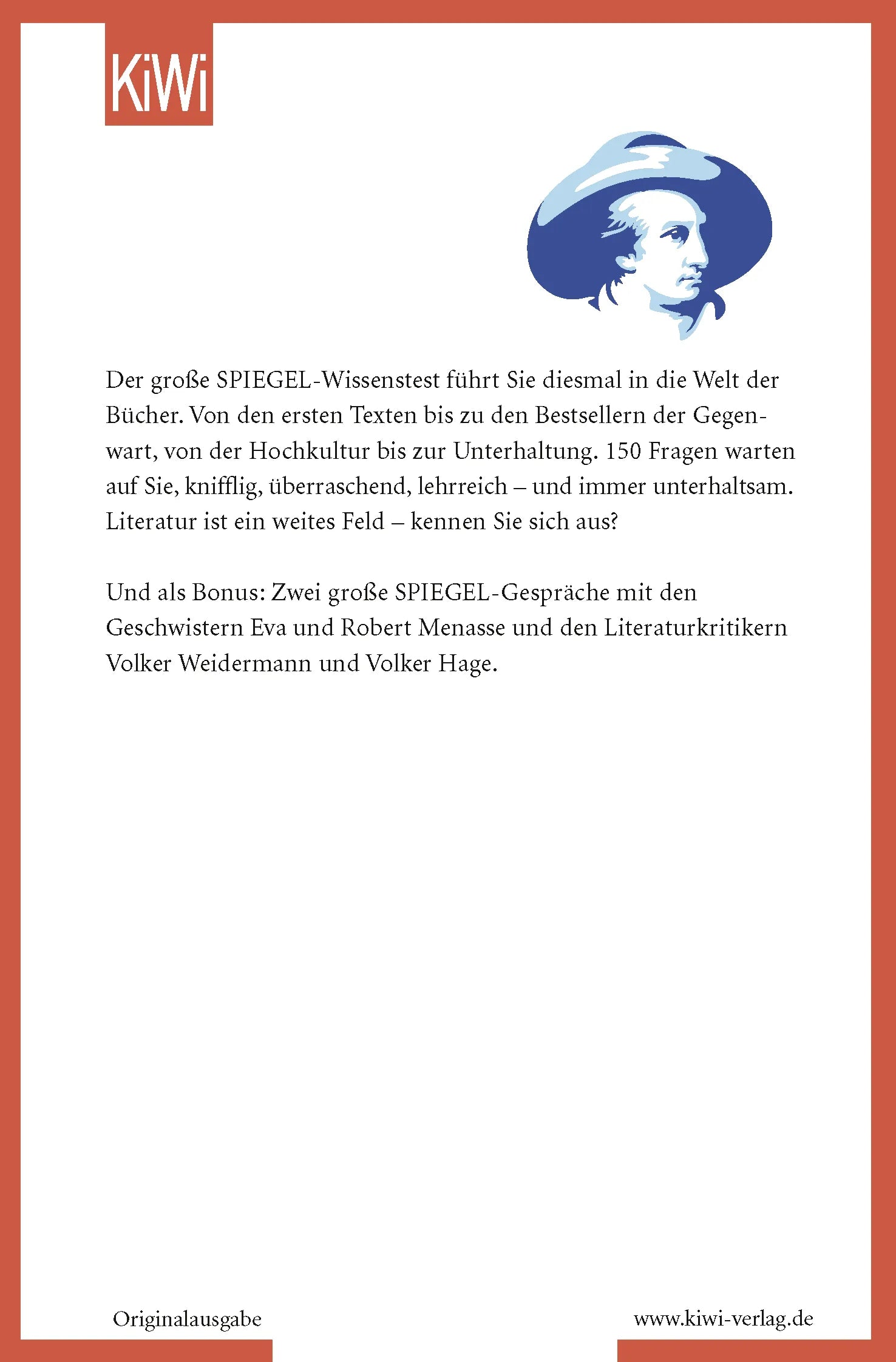 Buchrückseite von 'Wen liebte Goethes "Faust"?' mit Klappentext - Taschenbuch