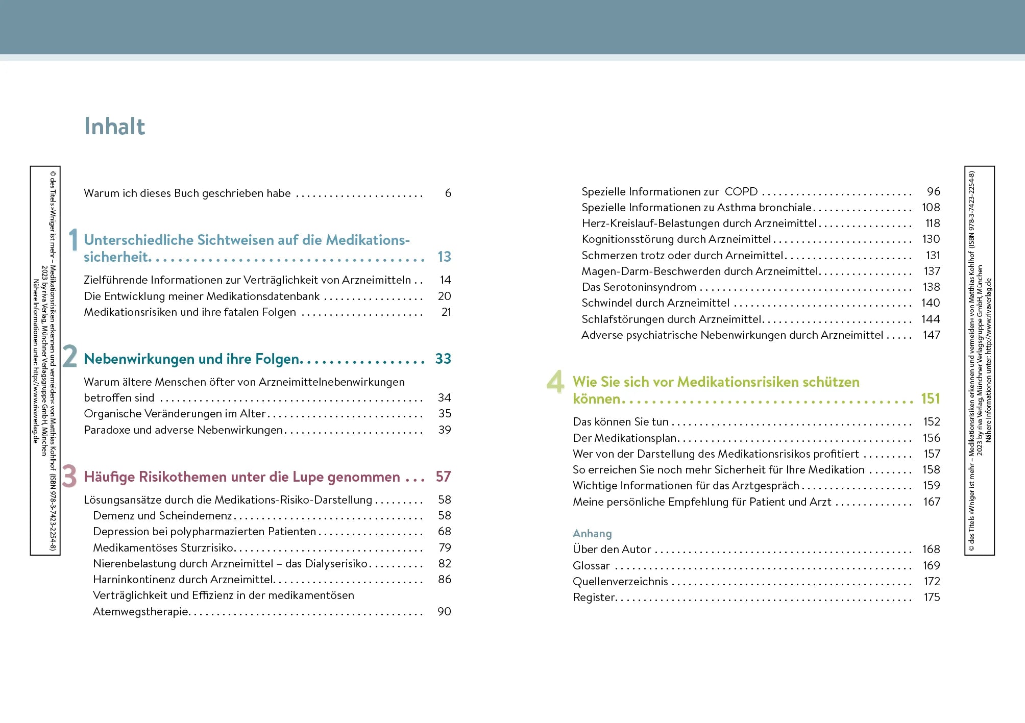 Innenansicht von 'Weniger ist mehr – Medikationsrisiken erkennen und vermeiden' - Taschenbuch