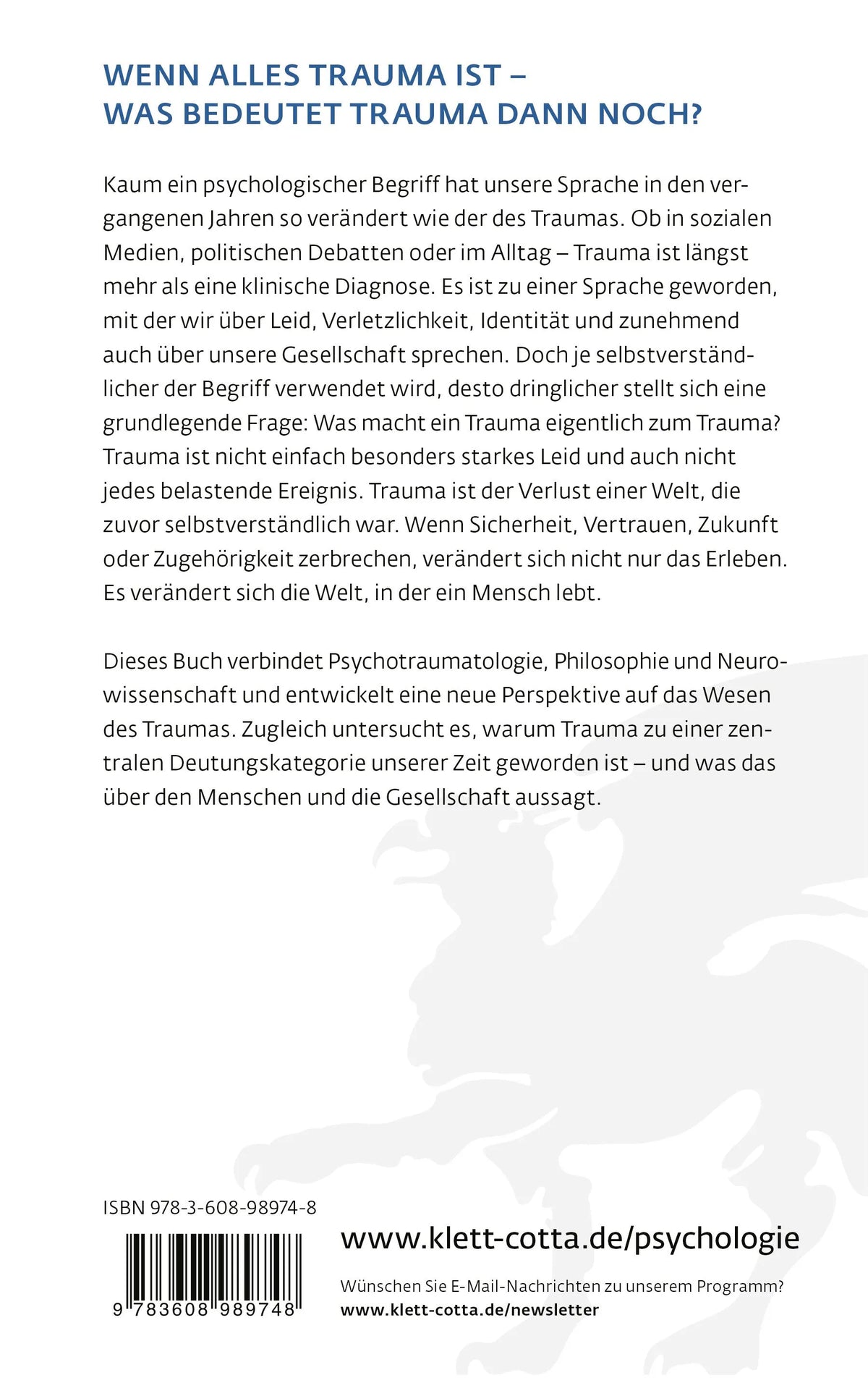 Rückseite: Wenn alles Trauma ist (Paperback)