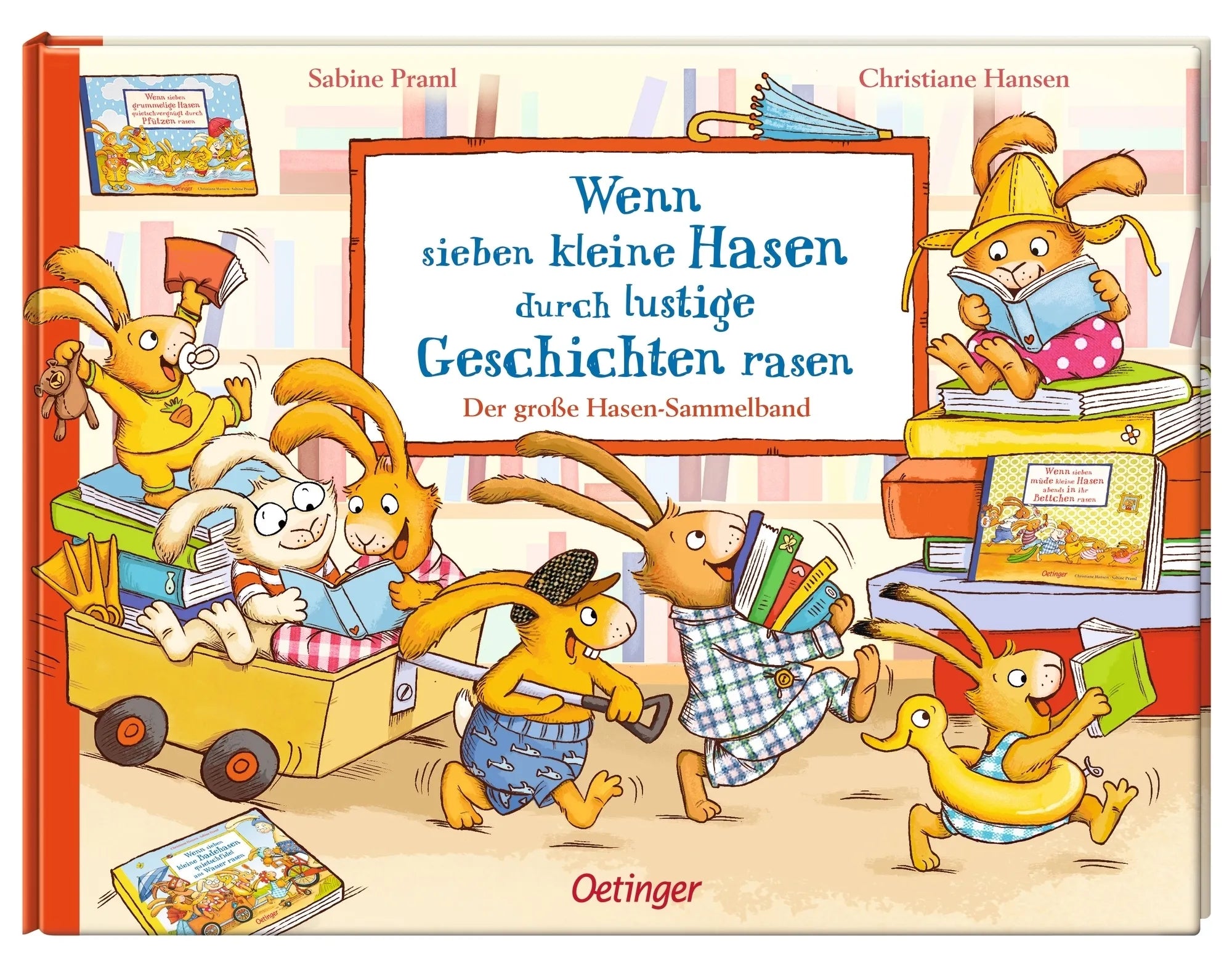 Abbildung von 'Wenn sieben kleine Hasen durch lustige Geschichten rasen'