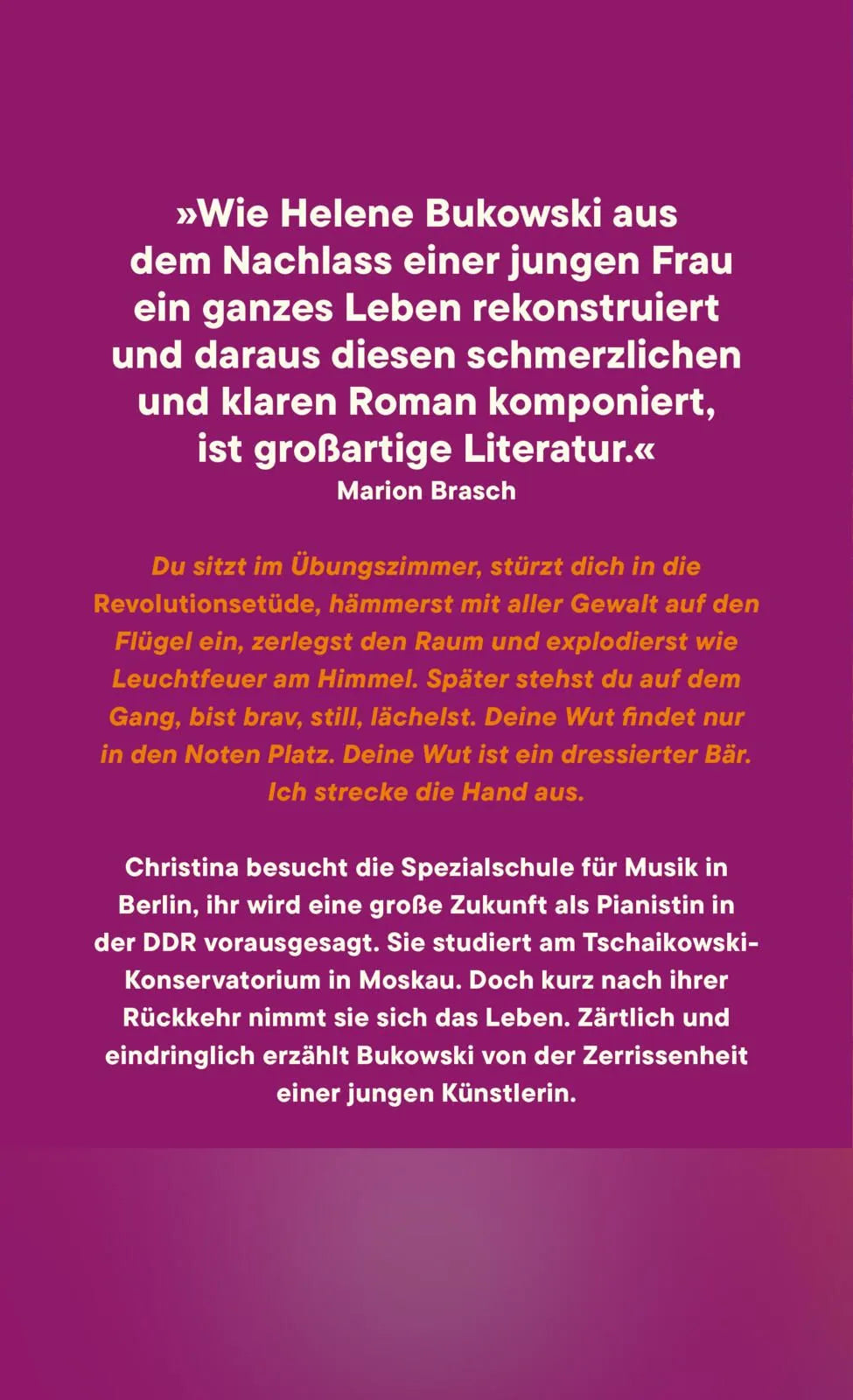 Rückseite: Wer möchte nicht im Leben bleiben (Hardcover)