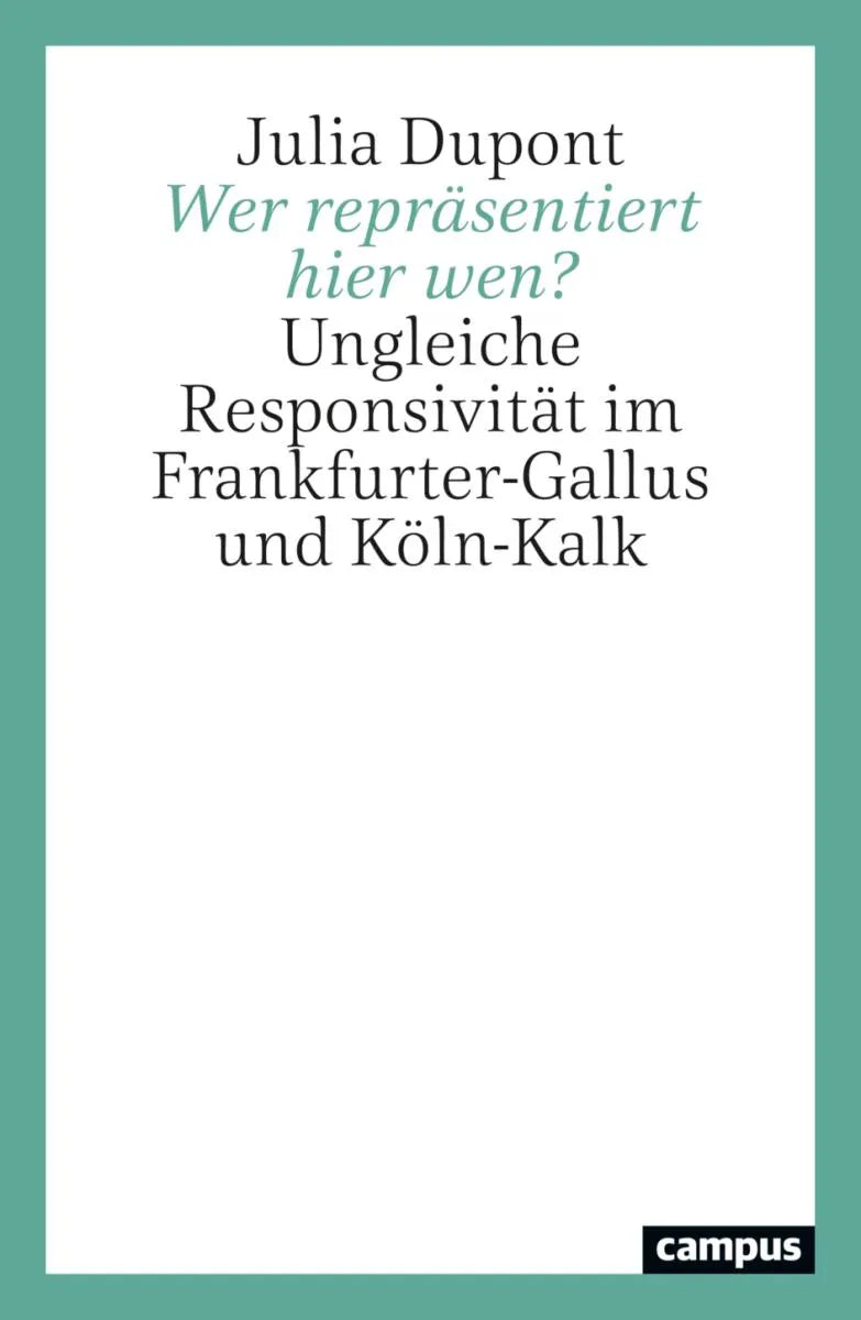 Cover: Wer repräsentiert hier wen? (E-Book) von Julia Dupont