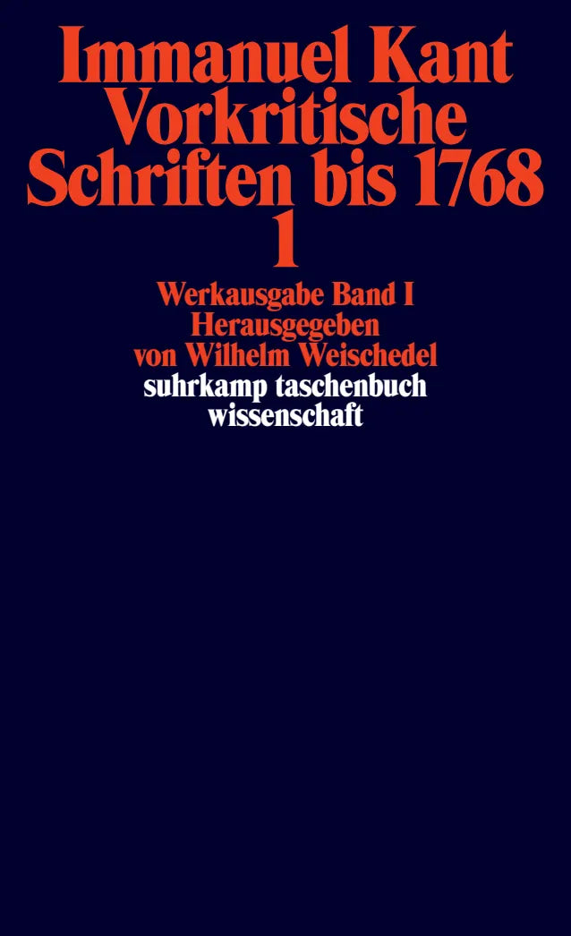 Buchcover von 'Werkausgabe in 12 Bänden' - Taschenbuch von Immanuel Kant
