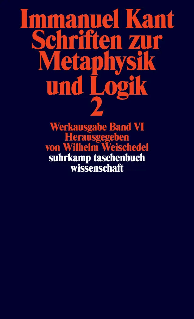 Buchcover von 'Werkausgabe in 12 Bänden' - Taschenbuch von Immanuel Kant
