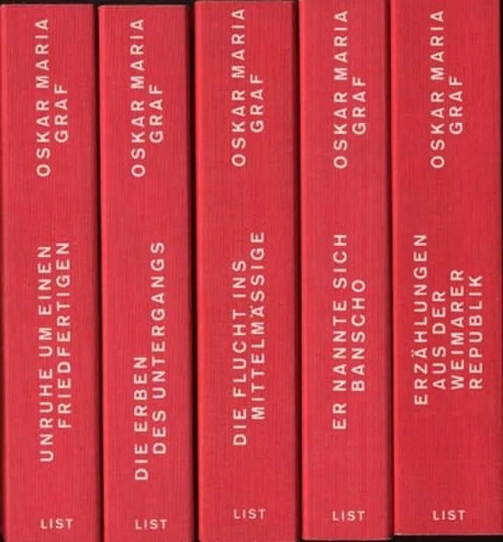 Buchcover von 'Werkausgabe' - Taschenbuch von Oskar Maria Graf