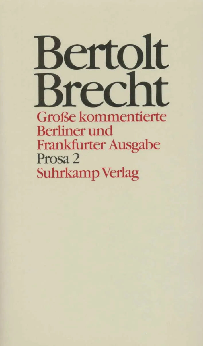 Buchcover von 'Werke. Große kommentierte Berliner und Frankfurter Ausgabe. 30 Bände' - Gebundene Ausgabe von Bertolt Brecht