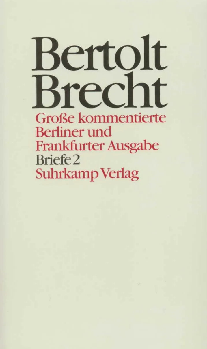 Buchcover von 'Werke. Große kommentierte Berliner und Frankfurter Ausgabe. 30 Bände' - Gebundene Ausgabe von Bertolt Brecht