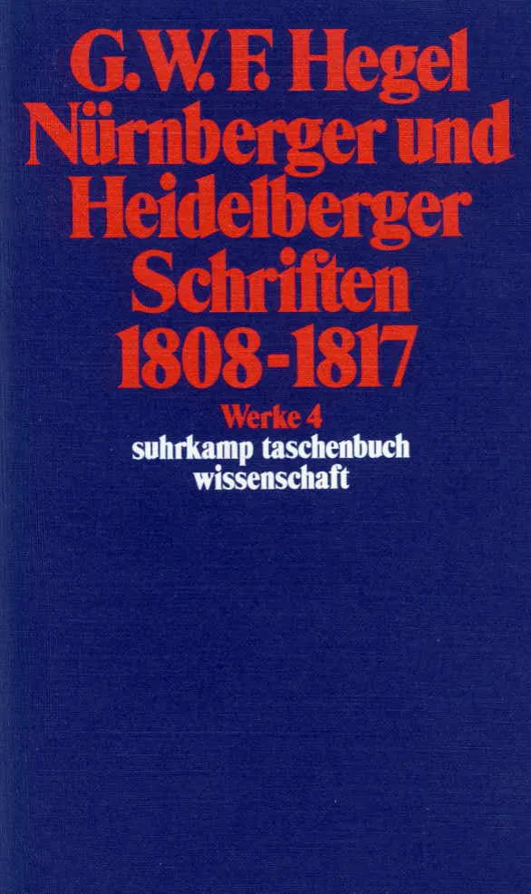 Buchcover von 'Werke in 20 Bänden mit Registerband' - Taschenbuch von Georg Wilhelm Friedrich Hegel