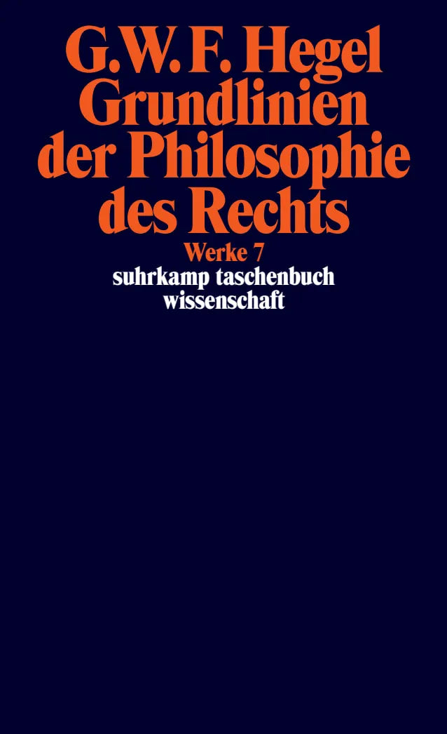 Buchcover von 'Werke in 20 Bänden mit Registerband' - Taschenbuch von Georg Wilhelm Friedrich Hegel