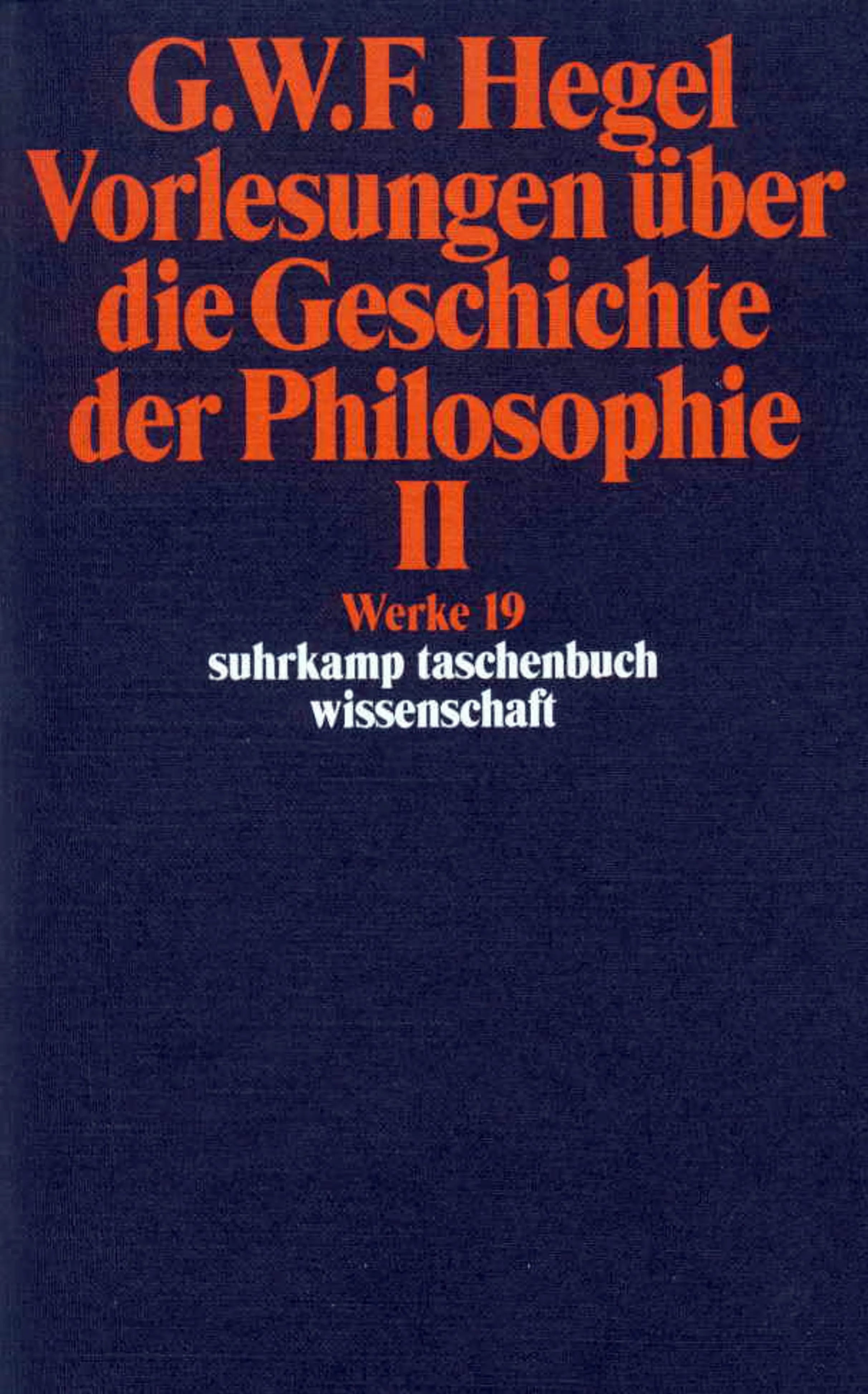 Buchcover von 'Werke in 20 Bänden mit Registerband' - Taschenbuch von Georg Wilhelm Friedrich Hegel