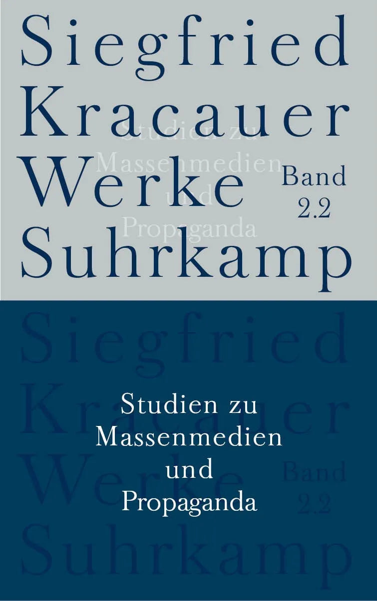 Buchcover von 'Werke in neun Bänden' - Taschenbuch von Siegfried Kracauer