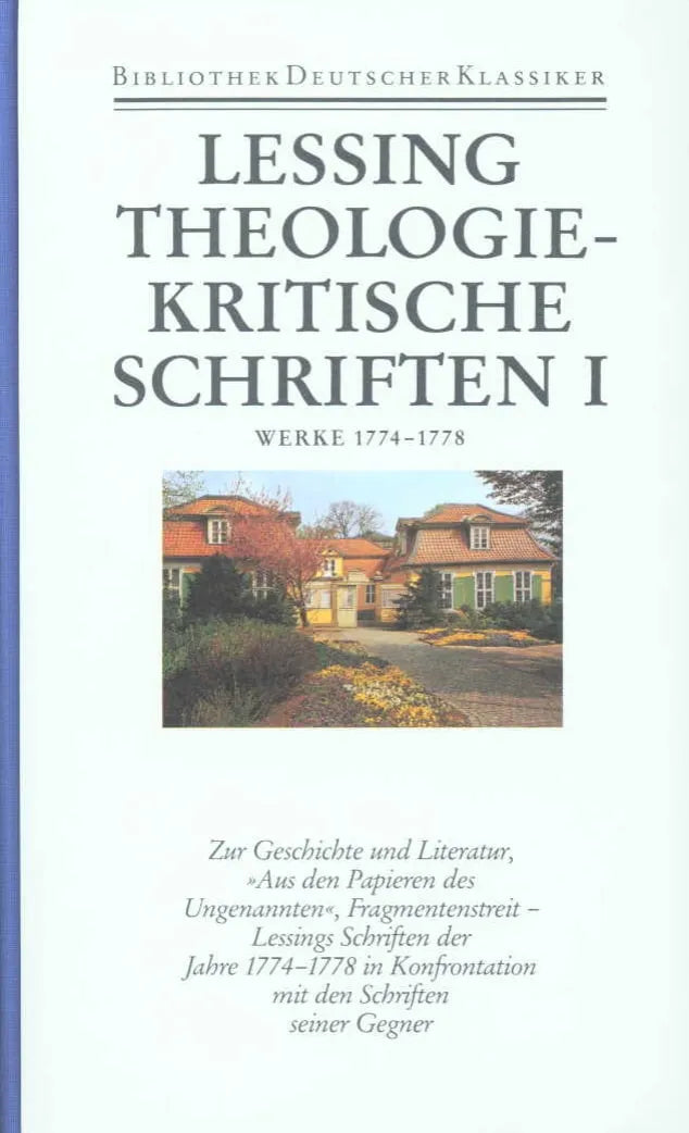 Buchcover von 'Werke und Briefe. 12 in 14 Bänden' - Gebundene Ausgabe von Gotthold Ephraim Lessing