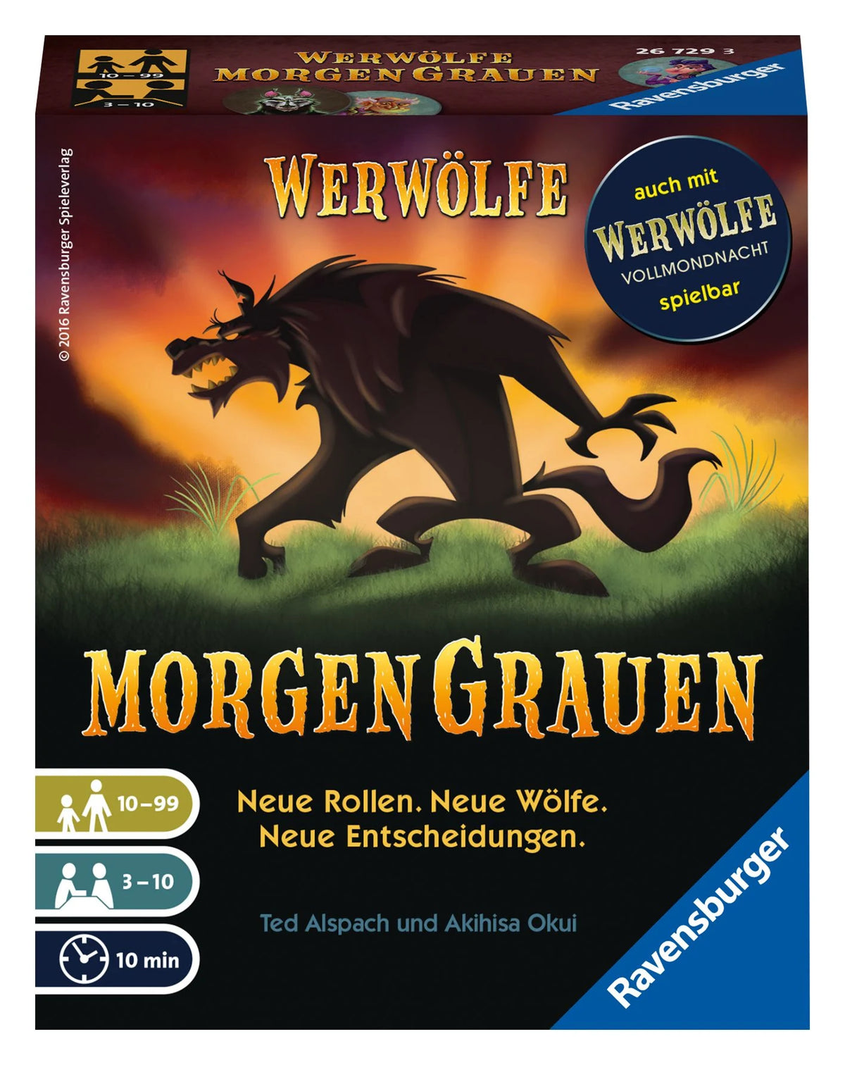 Kartenspiel: Werwölfe MorgenGrauen - Spiele für Erwachsene ab 10 Jahre