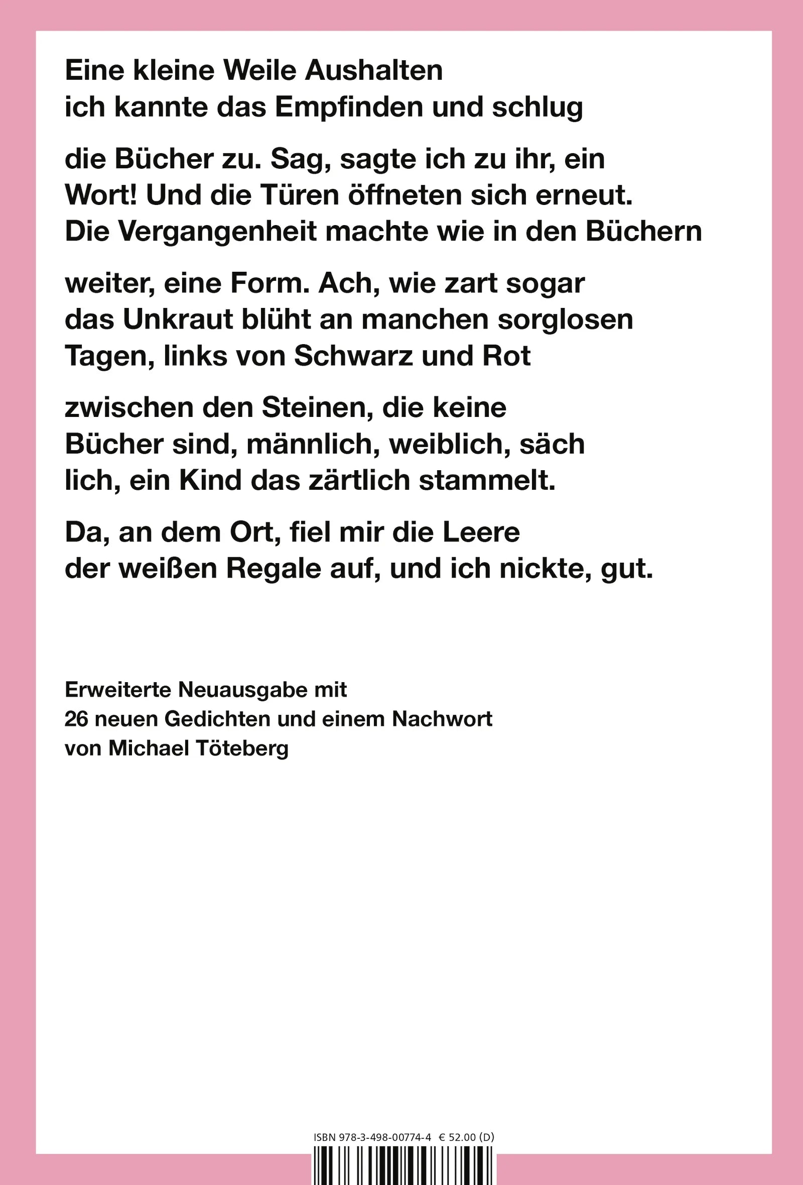 Buchrückseite von 'Westwärts 1 & 2' mit Klappentext - Paperback