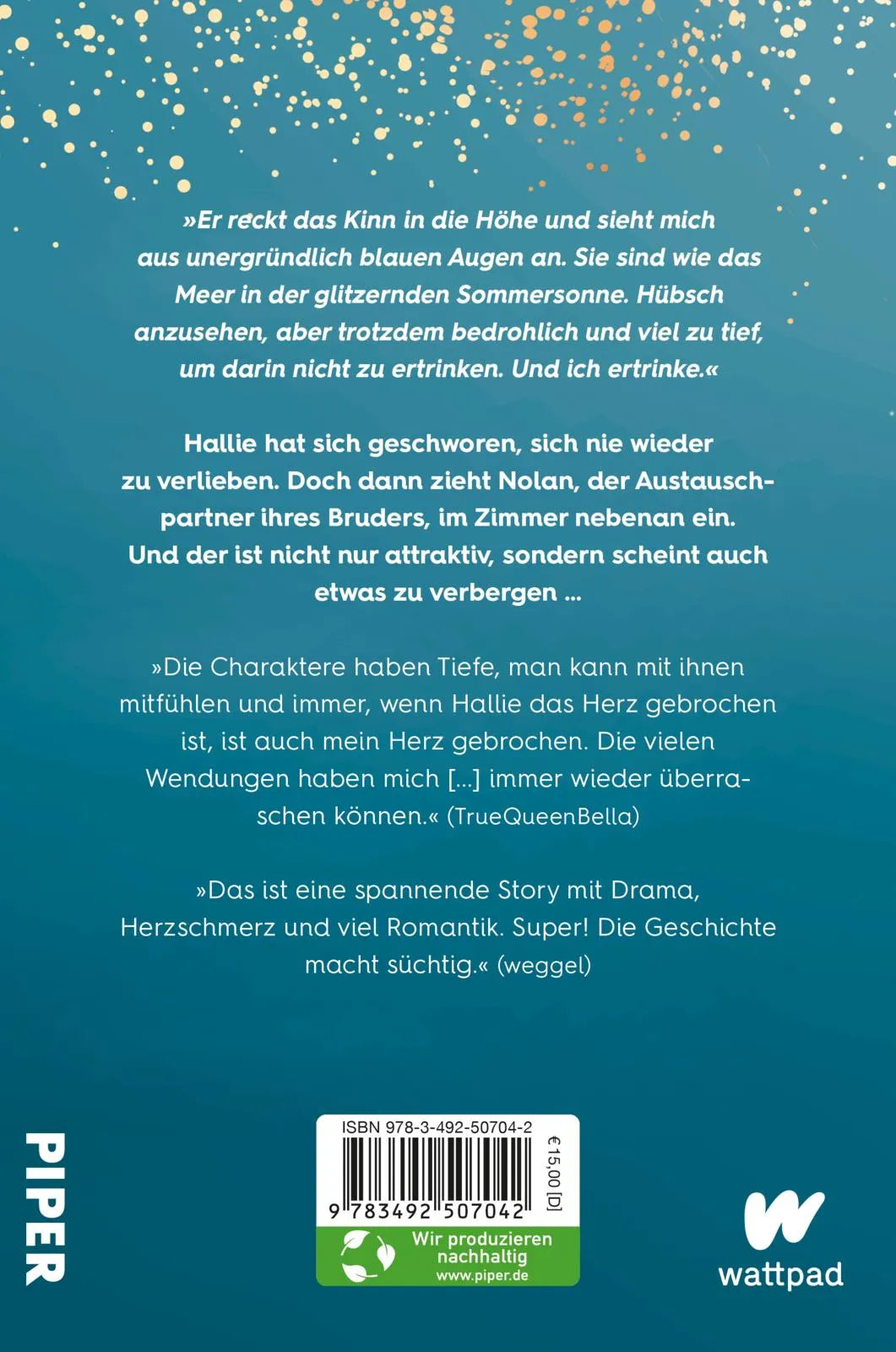 Buchrückseite von 'When I Broke Up With Love' mit Klappentext - Paperback