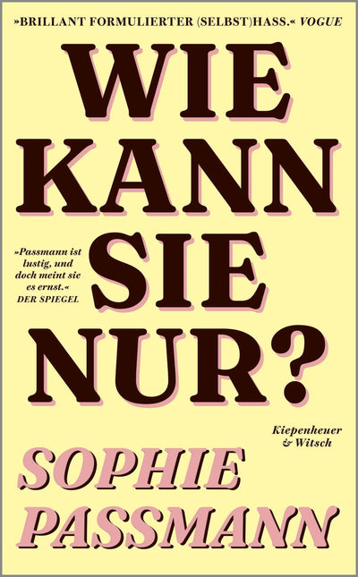 Wie kann sie nur?