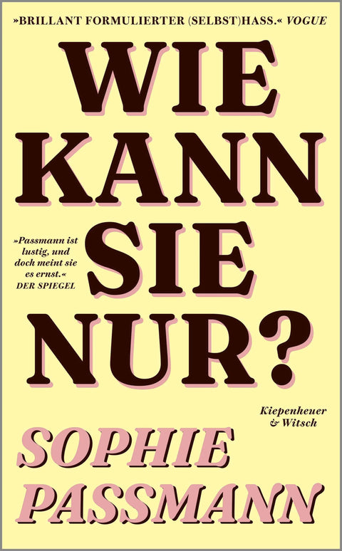 Wie kann sie nur?