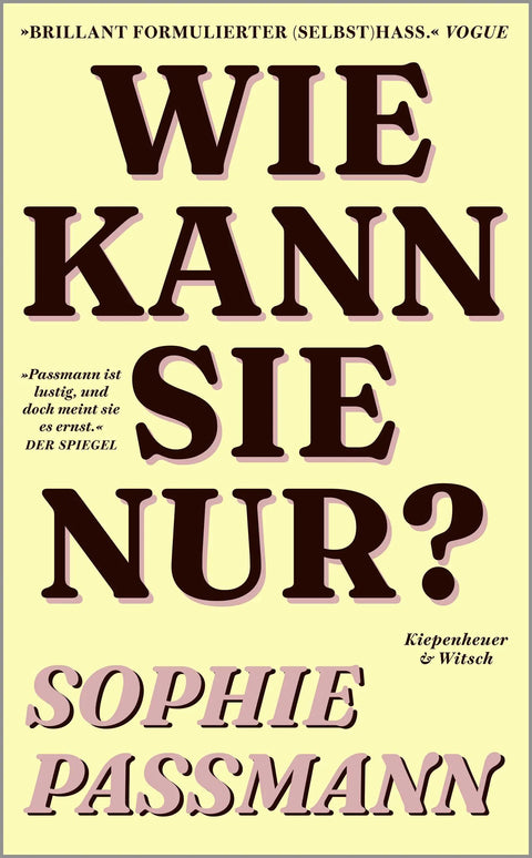 Wie kann sie nur?