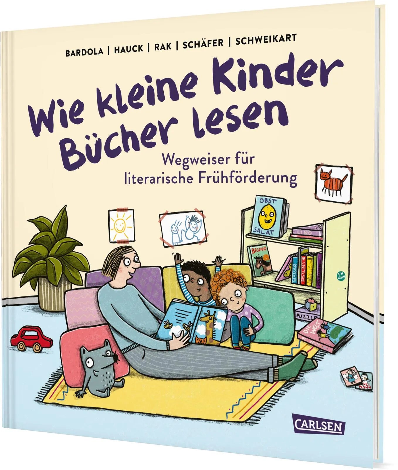 Buchcover von 'Wie kleine Kinder Bücher lesen' - Gebundene Ausgabe von Alexandra Rak