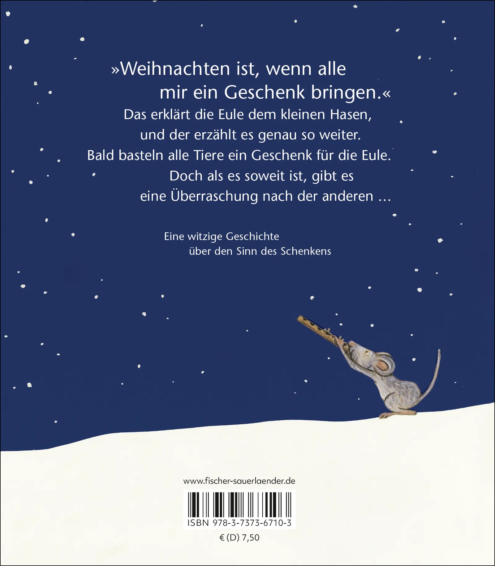 Buchrückseite von 'Wie weihnachtelt man?' mit Klappentext - Gebundene Ausgabe