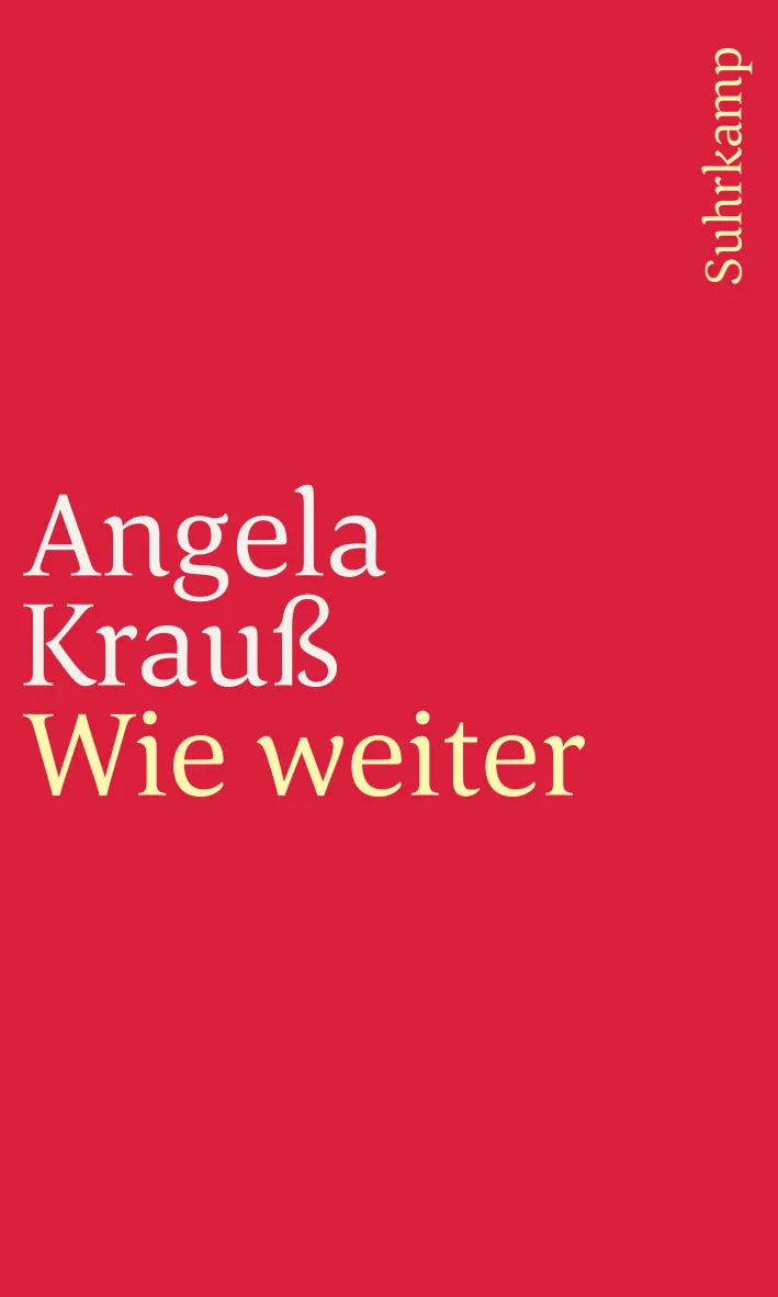 Buchcover von 'Wie weiter' - Taschenbuch von Angela Krauß