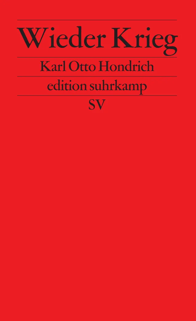 Buchcover von 'Wieder Krieg' - Taschenbuch von Karl Otto Hondrich