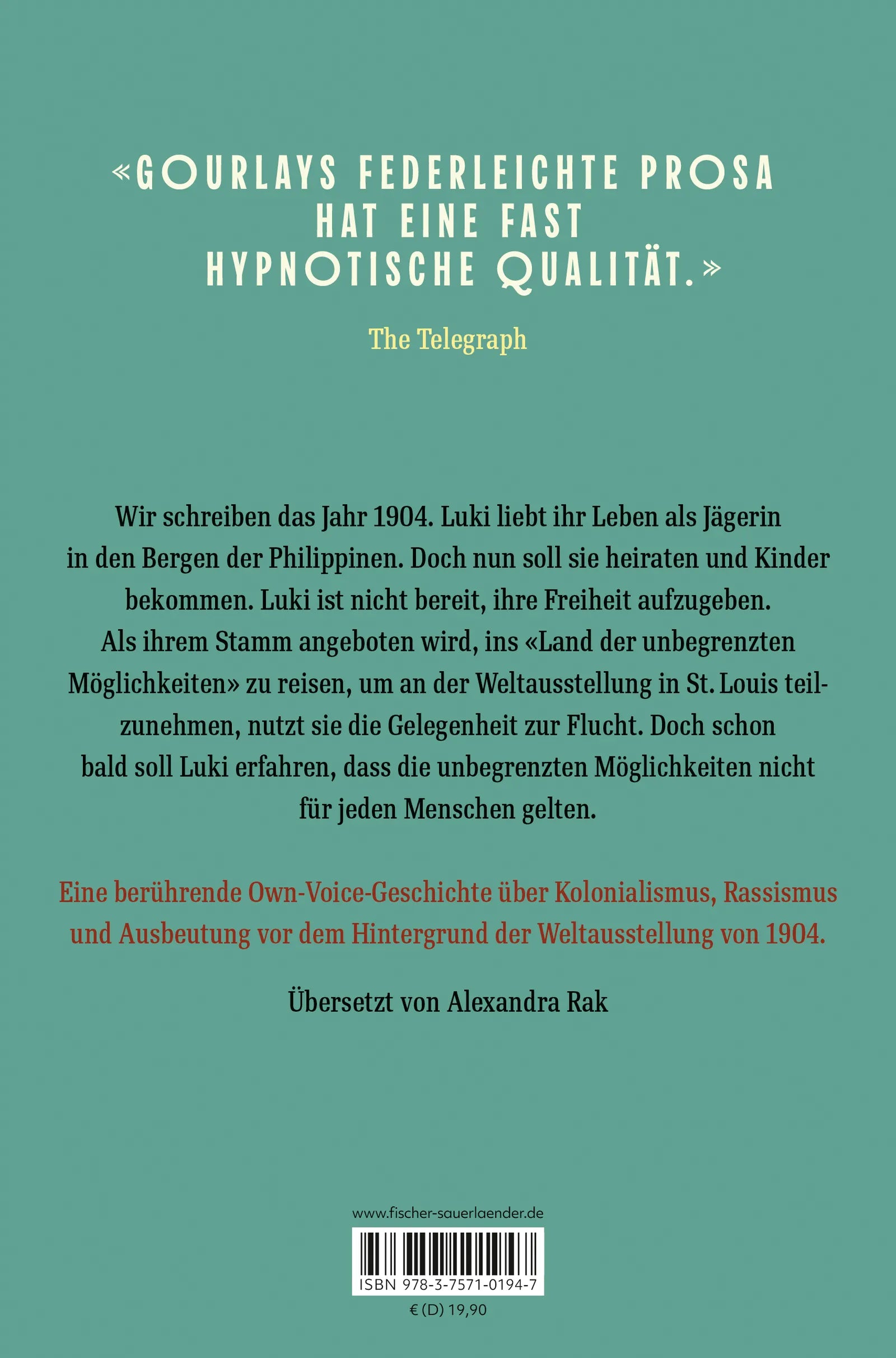 Buchrückseite von 'Wild Song' mit Klappentext - Gebundene Ausgabe