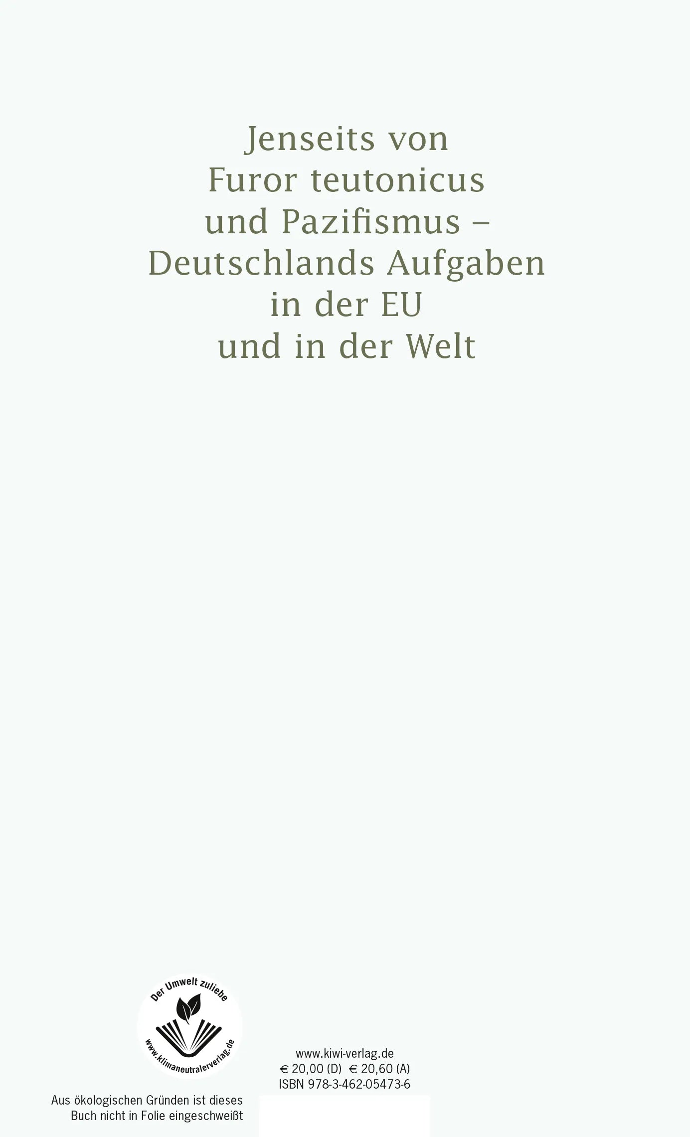Buchrückseite von 'Willkommen im 21. Jahrhundert' mit Klappentext - Gebundene Ausgabe