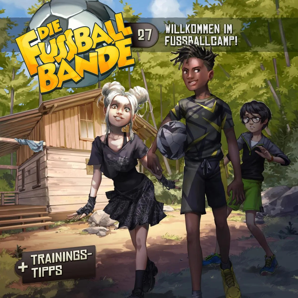 Cover: Willkommen im Fussballcamp! (Hörbuch Download) von Aikaterini Maria Schlösser