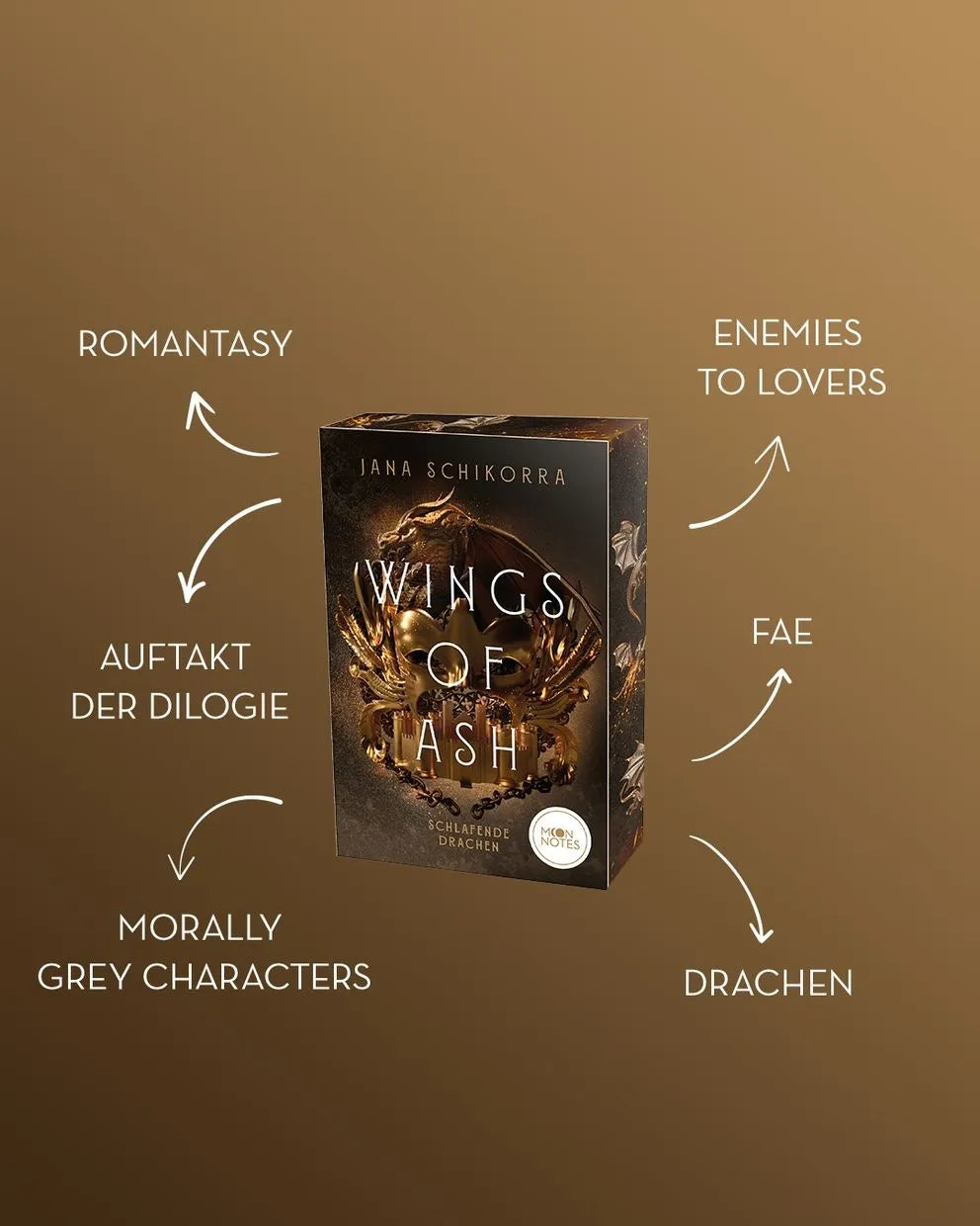 Detailansicht: Wings of Ash 1. Schlafende Drachen (Taschenbuch)