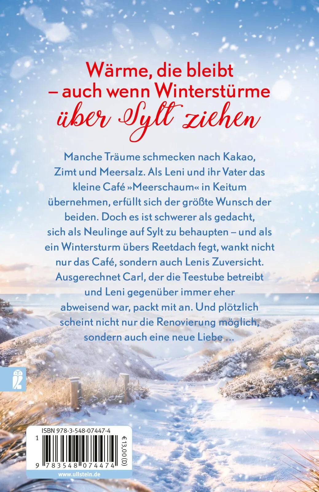 Rückseite: Winterglitzern im kleinen Schokoladencafé am Meer (Taschenbuch)