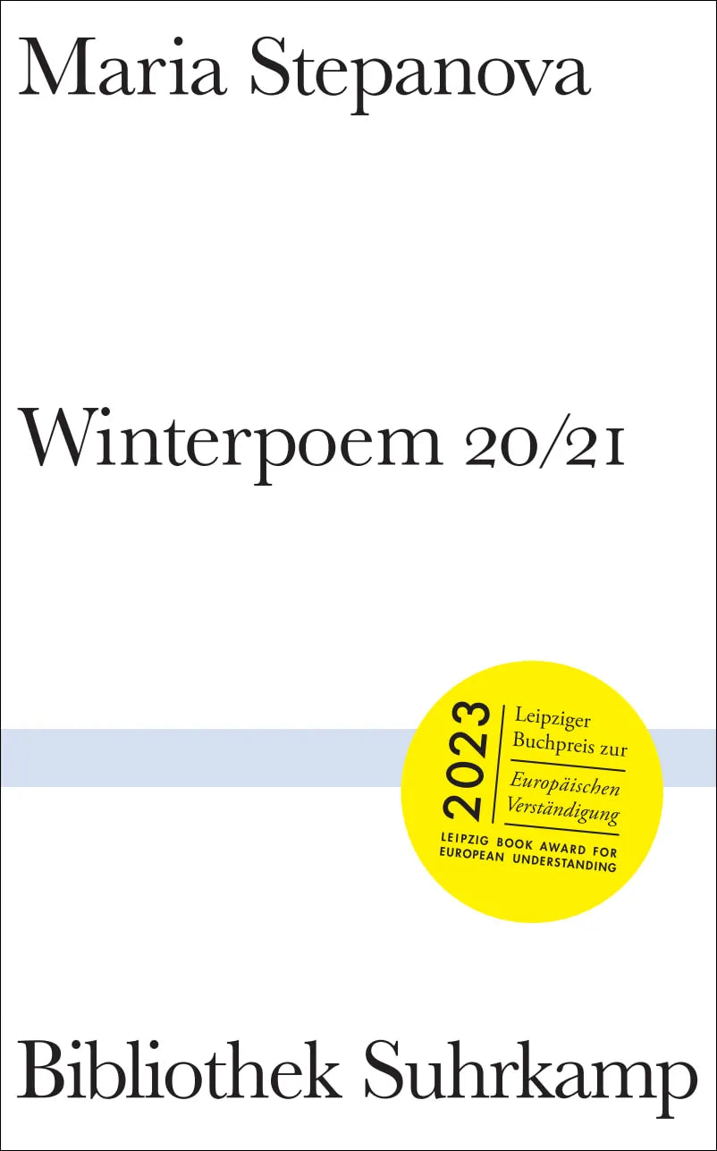 Buchcover von 'Winterpoem 20/21' - Gebundene Ausgabe von Maria Stepanova