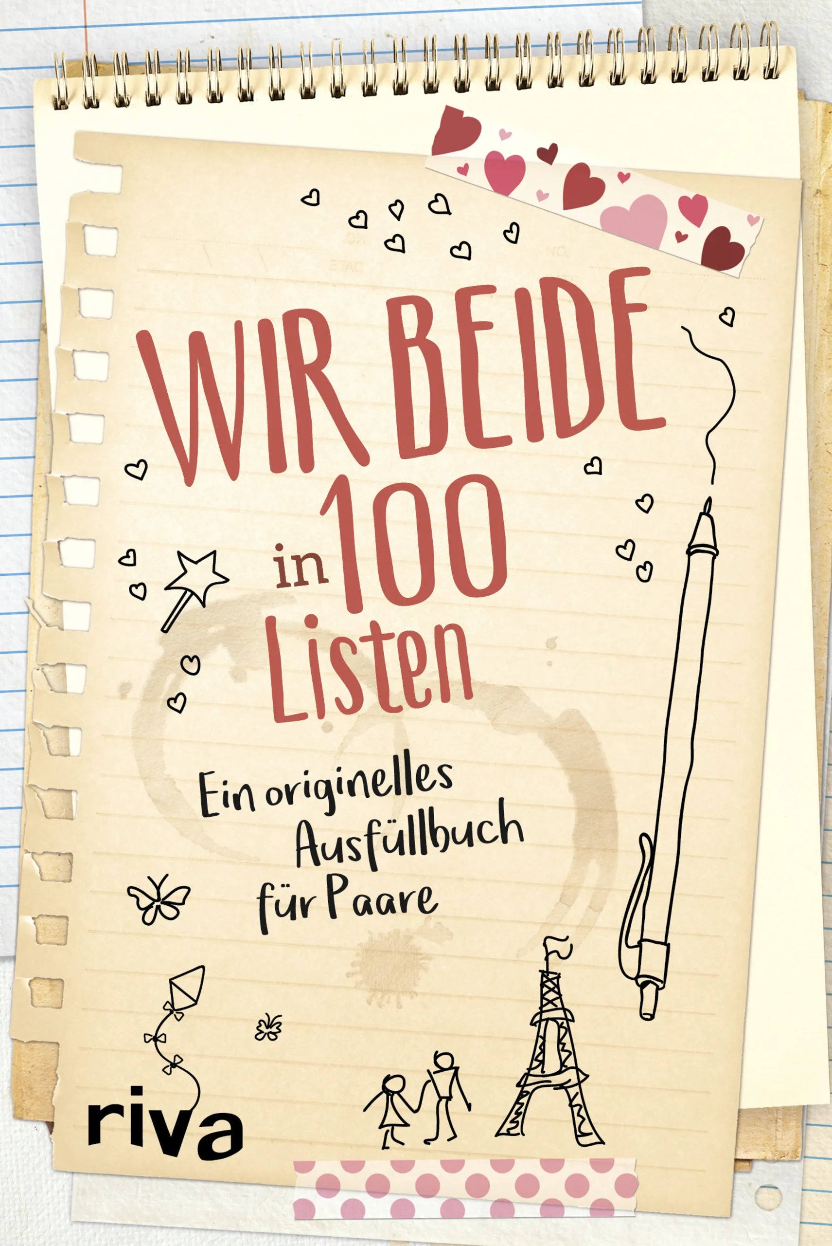 Buchcover von 'Wir beide in 100 Listen' - Gebundene Ausgabe von riva Verlag