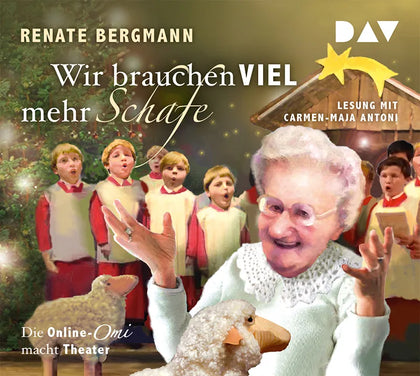 Buchcover von 'Wir brauchen viel mehr Schafe. Die Online-Omi macht Theater' - Hörbuch (CD) von Renate Bergmann