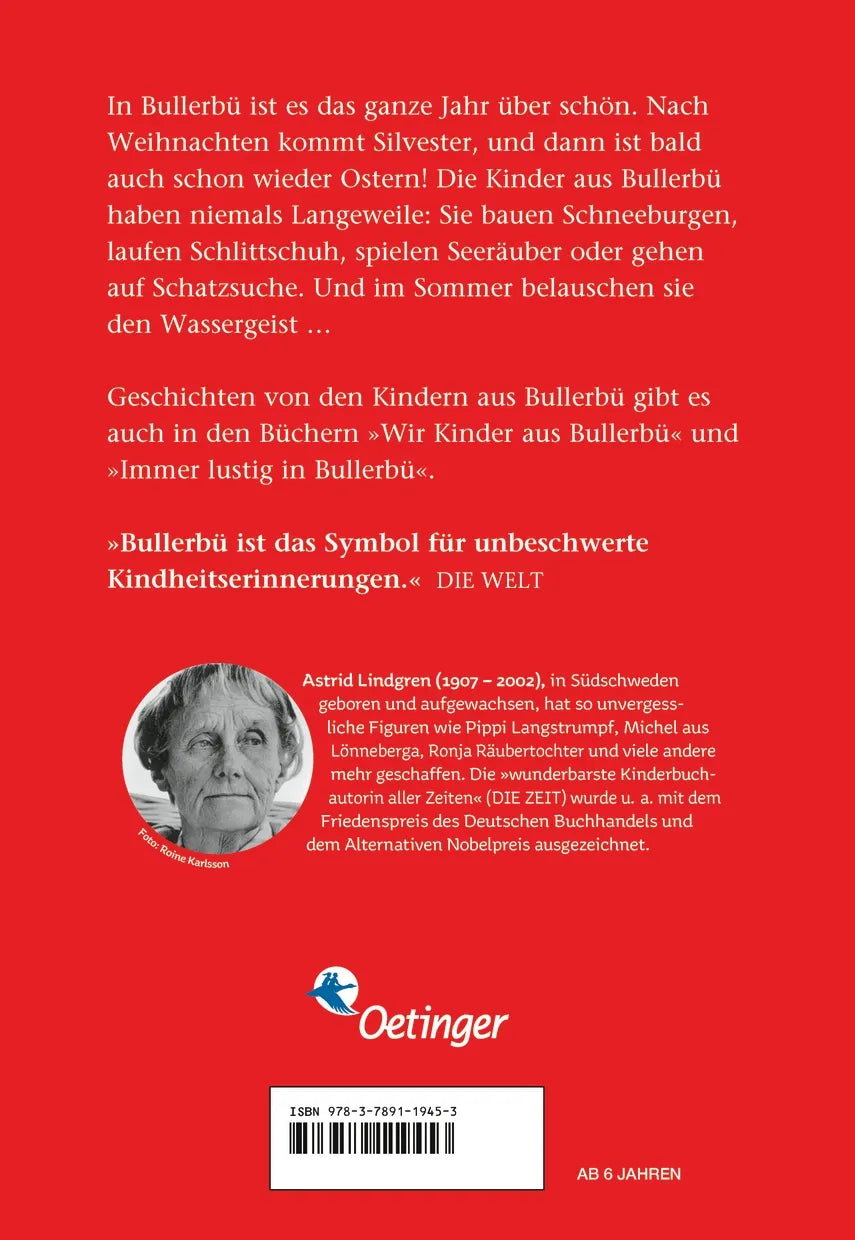 Buchrückseite von 'Wir Kinder aus Bullerbü 2. Mehr von uns Kindern aus Bullerbü' mit Klappentext - Gebundene Ausgabe