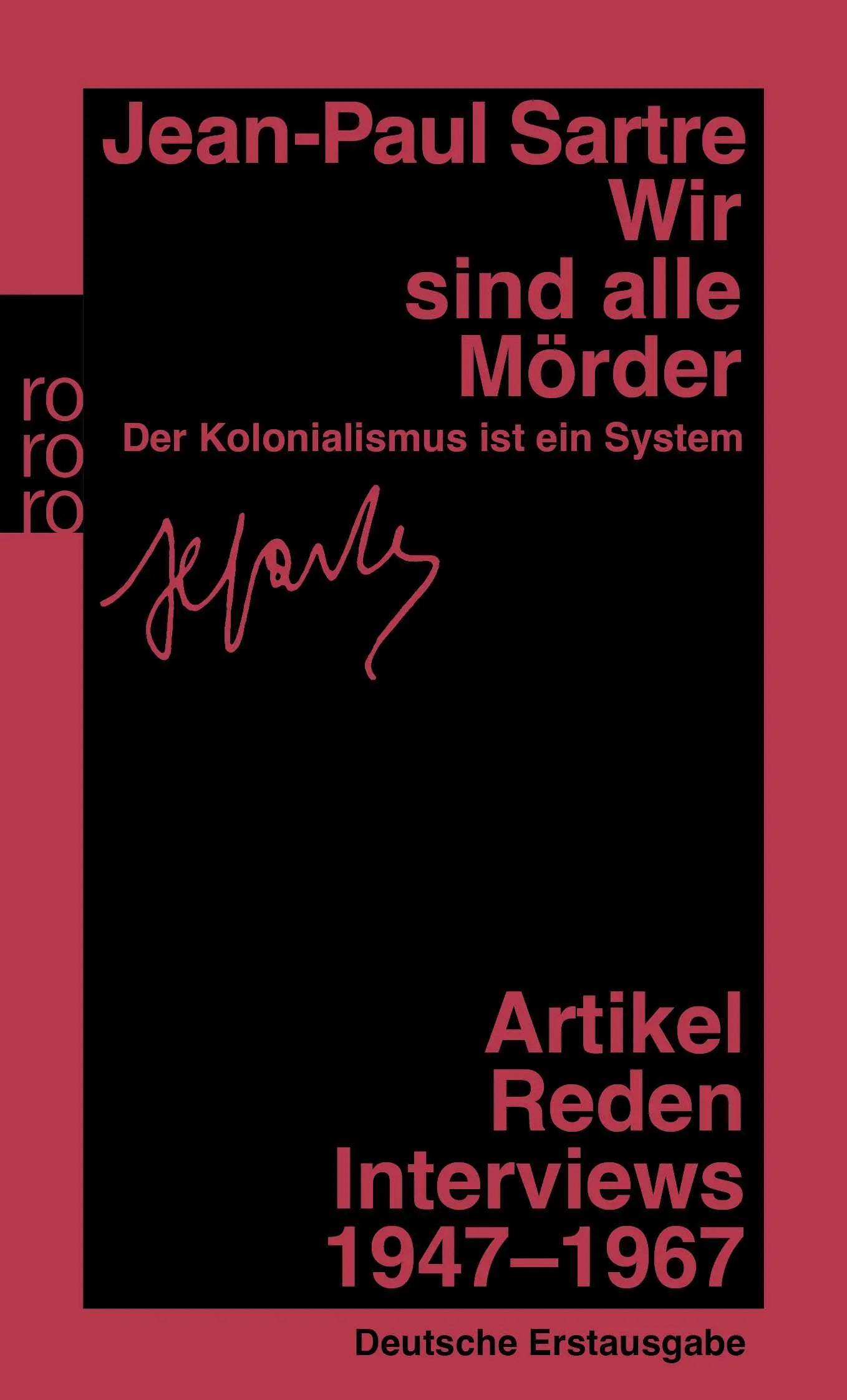 Buchcover von 'Wir sind alle Mörder' - Taschenbuch von Jean-Paul Sartre