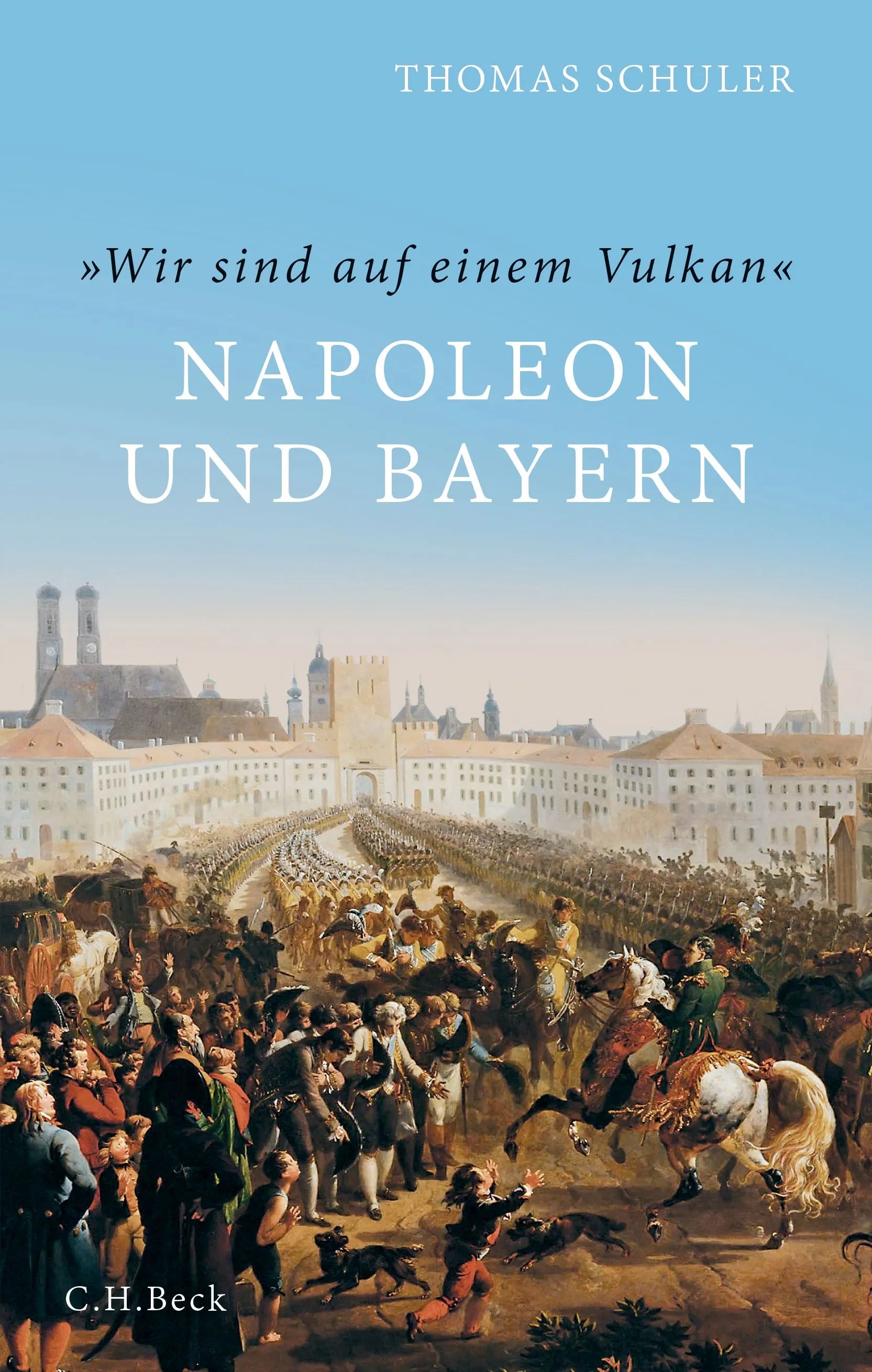 Buchcover von ''Wir sind auf einem Vulkan'' - Gebundene Ausgabe von Thomas Schuler