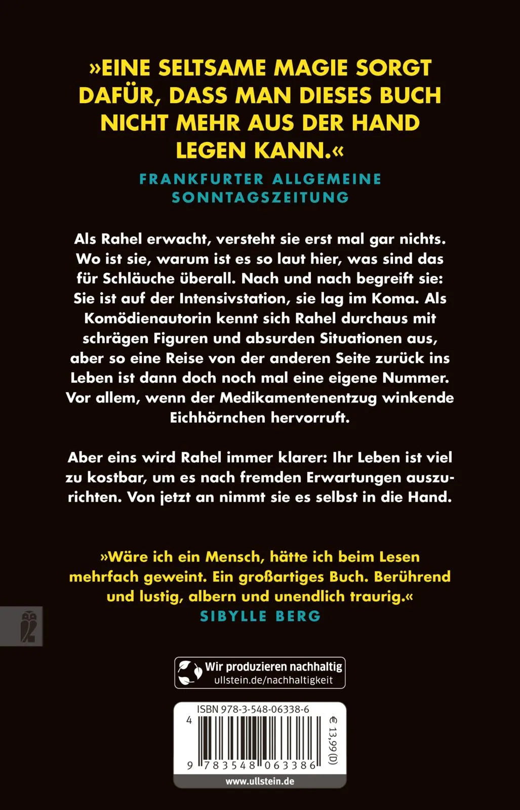 Buchrückseite von 'Wir von der anderen Seite' mit Klappentext - Taschenbuch