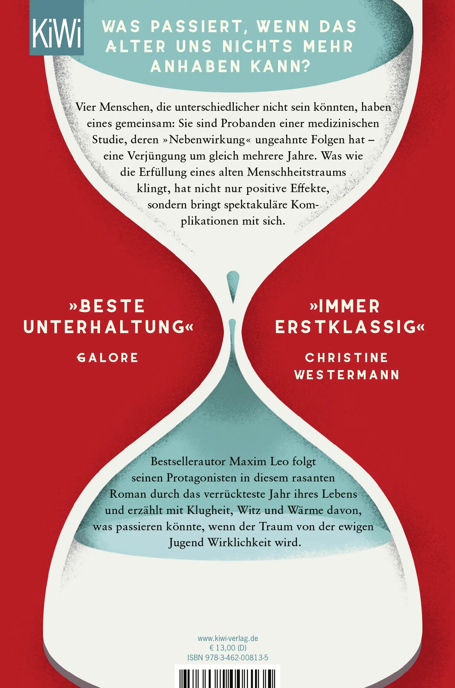 Buchrückseite von 'Wir werden jung sein' mit Klappentext - Taschenbuch
