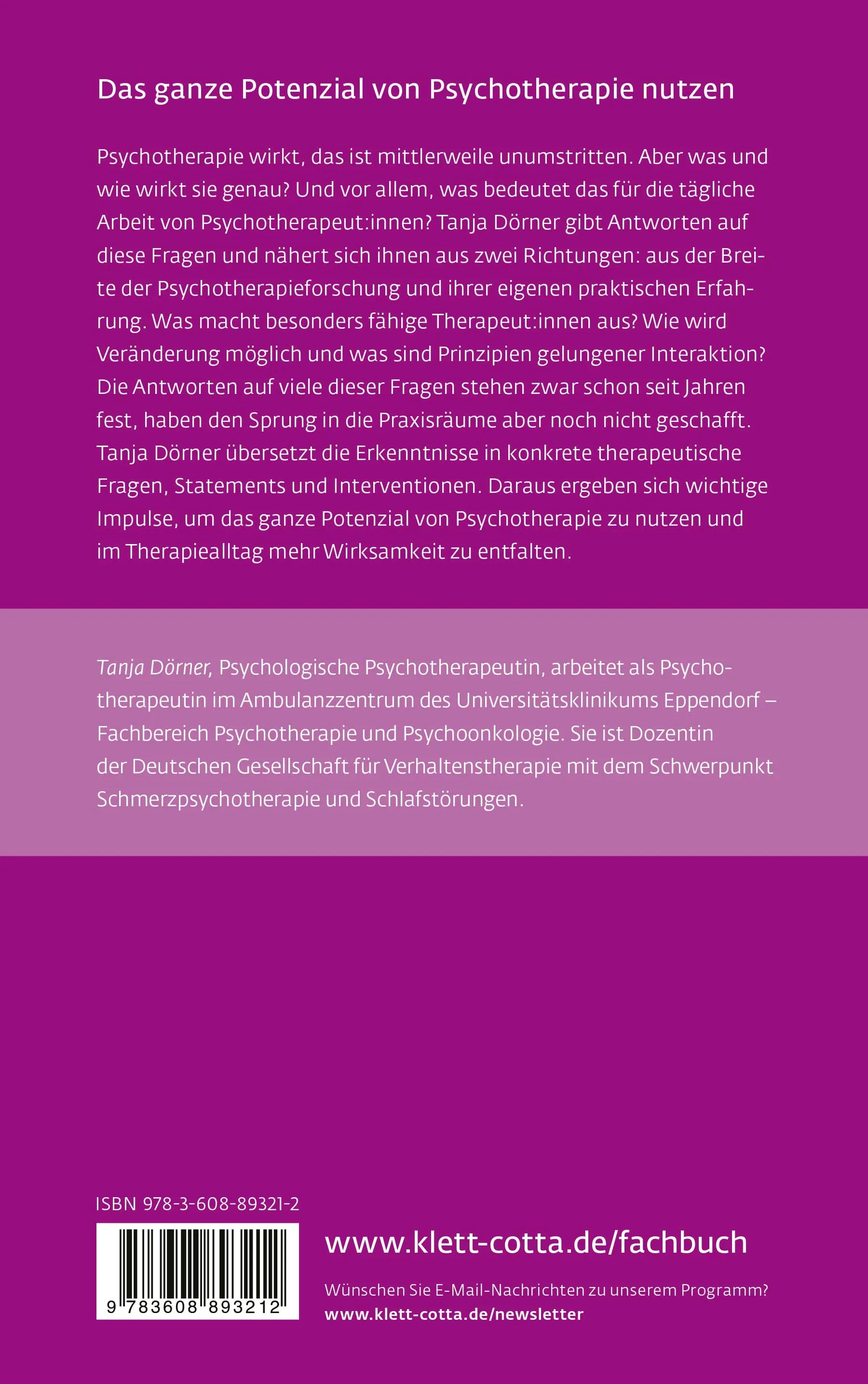 Buchrückseite von 'Wirksamer werden' mit Klappentext - Paperback