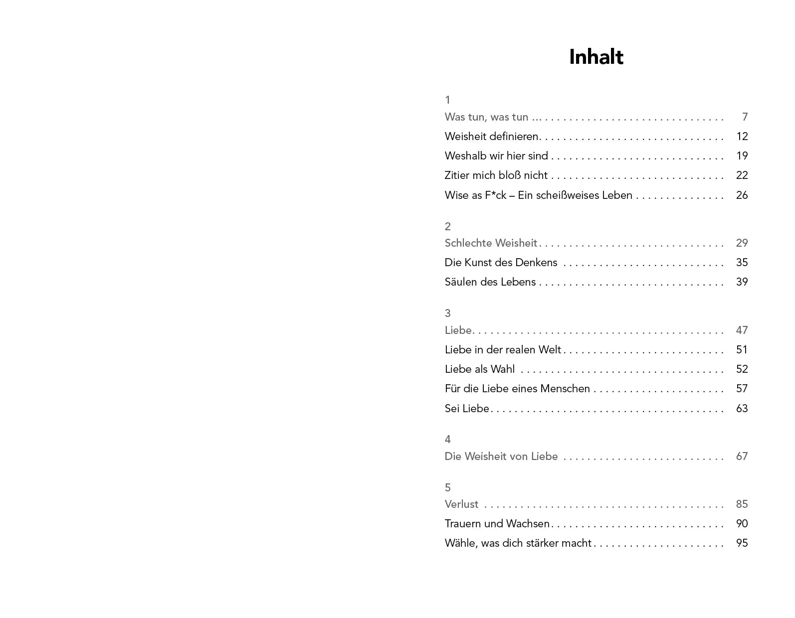 Innenansicht von 'Wise up your life' - Taschenbuch