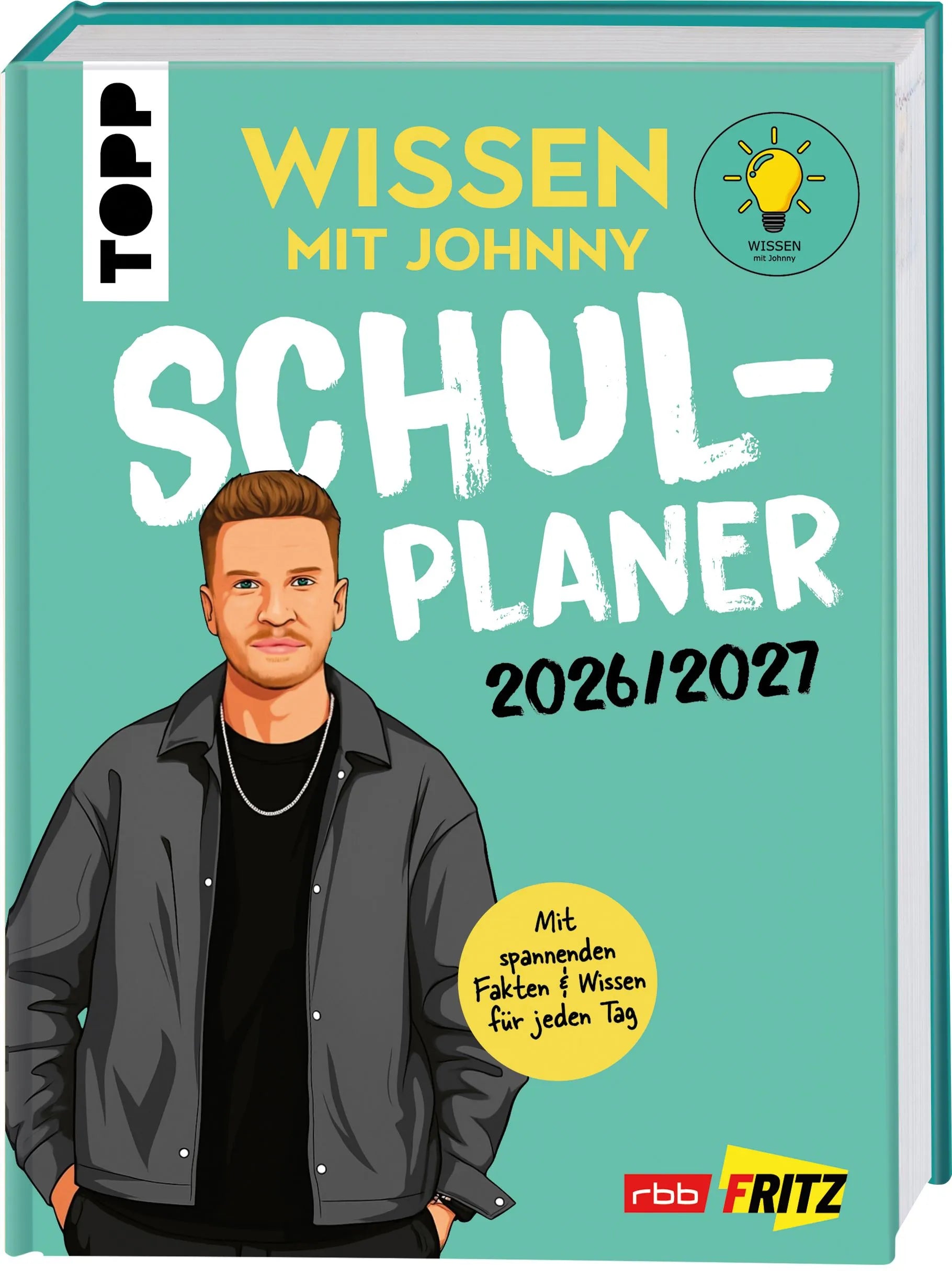 Cover: Wissen mit Johnny: Schulplaner 2026/2027 (Hardcover)
