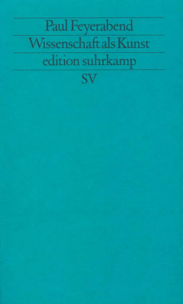 Buchcover von 'Wissenschaft als Kunst' - Taschenbuch von Paul Feyerabend