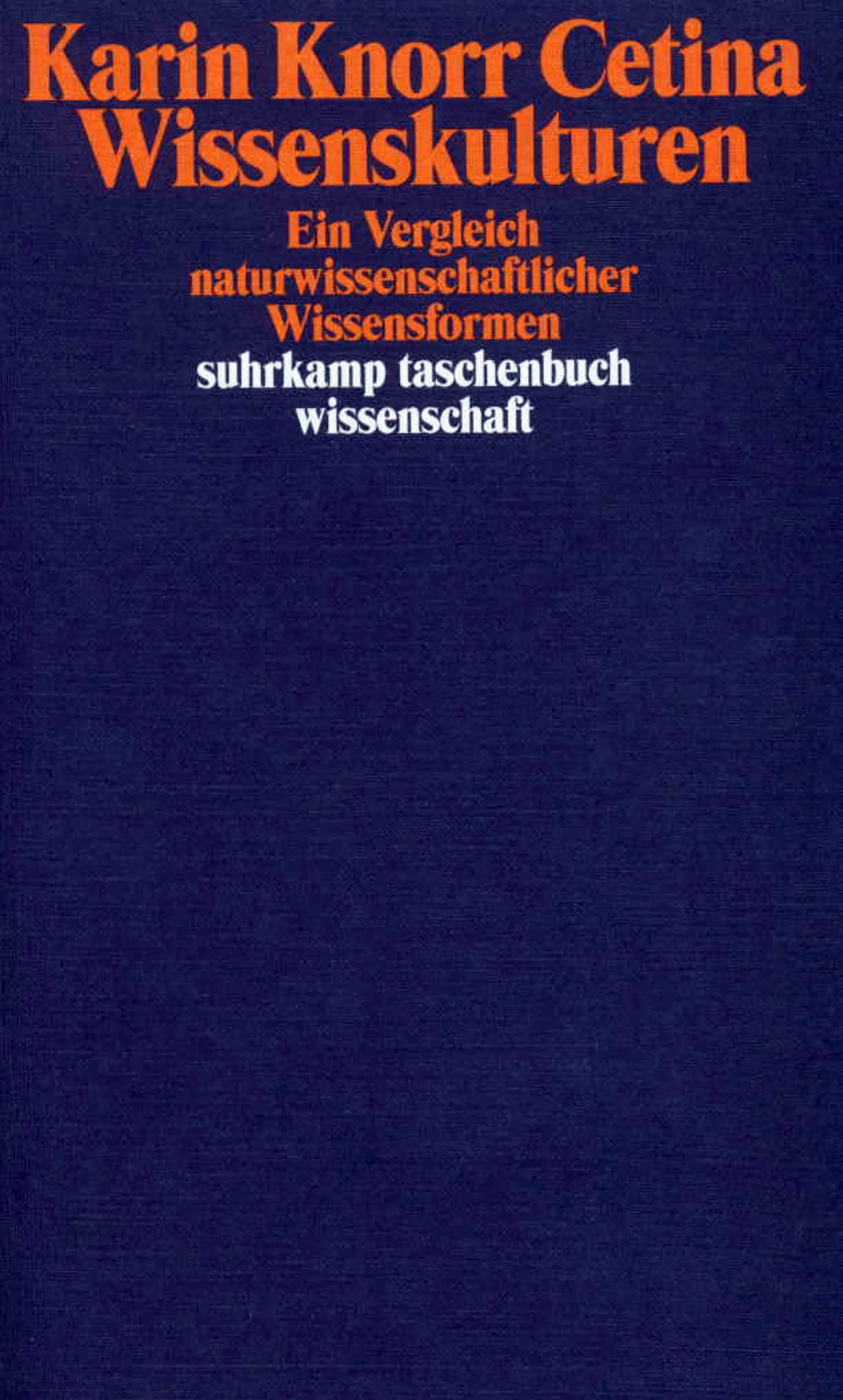 Buchcover von 'Wissenskulturen' - Taschenbuch von Karin Knorr Cetina