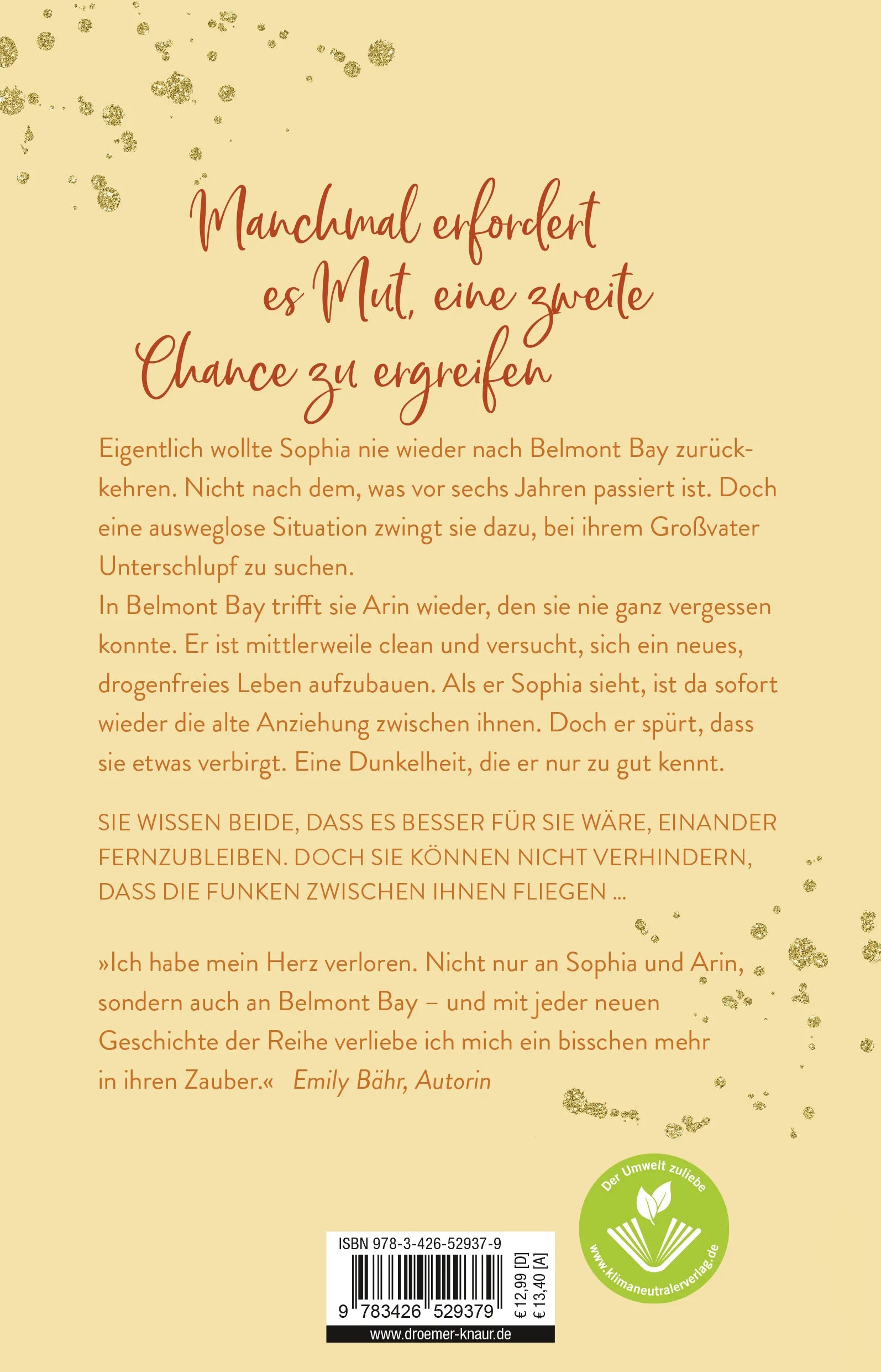 Buchrückseite von 'With you I heal' mit Klappentext - Paperback