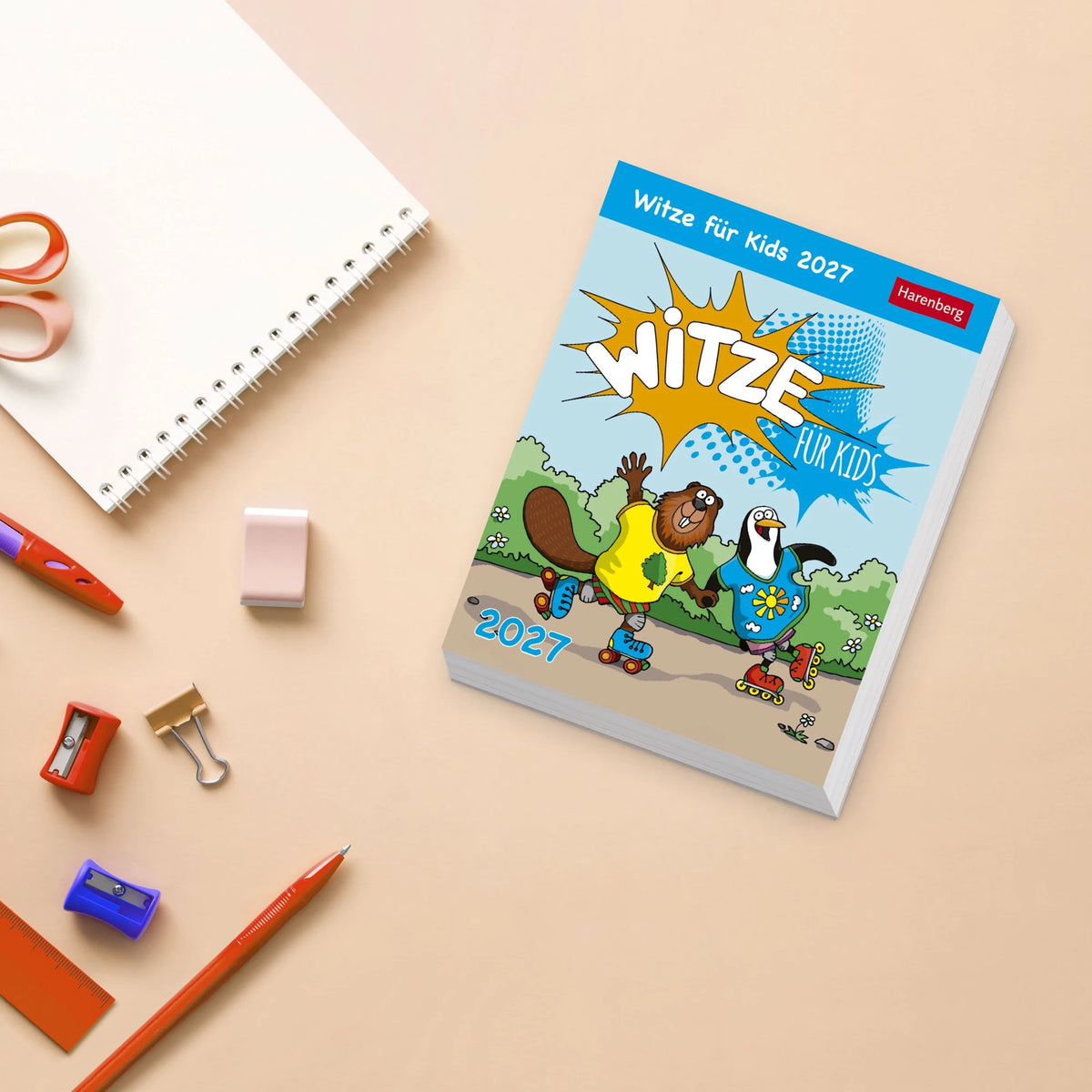 Witze für Kids Tagesabreißkalender 2027 – Ansicht