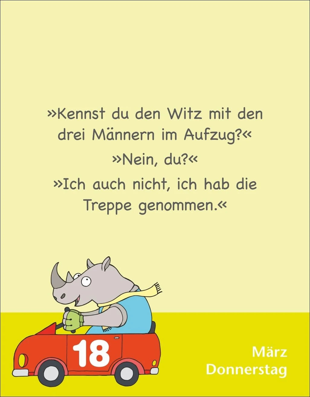 Witze für Kids Tagesabreißkalender 2027 – Ansicht