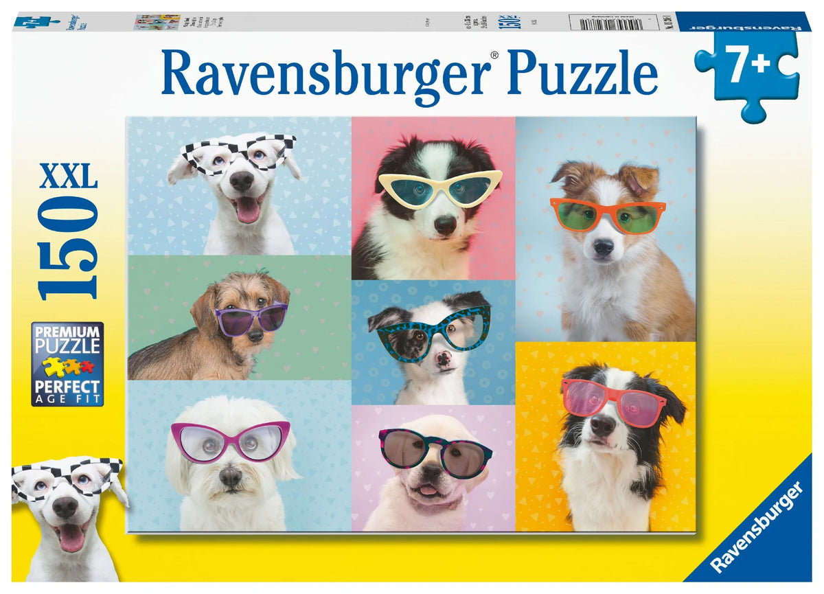 Kinderpuzzle: Kinderpuzzle 150 XXL Teile - Witzige Hunde