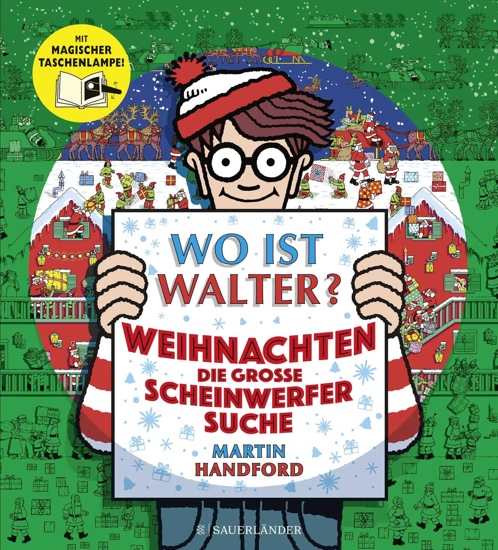 Buchcover von 'Wo ist Walter? Weihnachten – die große Scheinwerfersuche' - Gebundene Ausgabe von Martin Handford